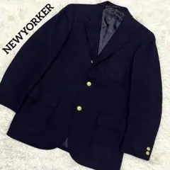 NEWYORKER メンズ　テーラードジャケット　金ボタン