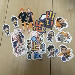 ハイキュー!! ステッカー 烏野セット