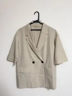 【美品】GU ベージュ テーラードジャケット