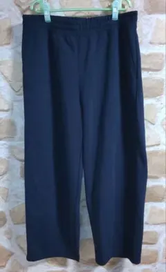 ユニクロC スウェットワイドパンツ ネイビー XL 標準丈