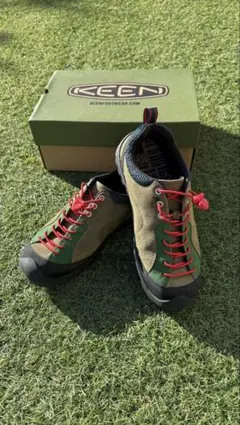 美品 KEEN ダークオリーブ／ポンデローサパイン27.0cm（1029734）