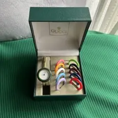 GUCCI チェンジベゼル 11色 純正箱付き　レディース腕時計 ヴィンテージ GUCCI - グッチ チェンジベゼル レディース時計 Change Vezel Ladies