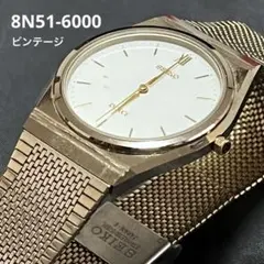 セイコー ドルチェ 8N51-6000 超硬 メンズ 腕時計 ヴィンテージ