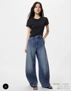 ユニクロ バギーカーブジーンズ/丈短め21