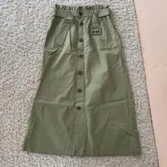 ZARA フロントボタン　ナイロン　スカート