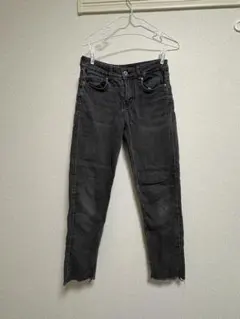 H&M ダークグレー スキニーデニム 34