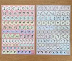 ミッキー&ミニー　手帳シール＊2枚