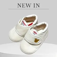 MIKI HOUSE ミキハウス　クマ　ベアモチーフ スリッポン ホワイト　12