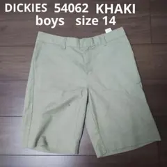 古着 dickies 54062 ハーフパンツ カーキ size 14 boys