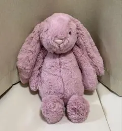 【美品】JellyCat ジェリーキャット　うさぎ　Mサイズ　ピンク　パープルのサムネイル