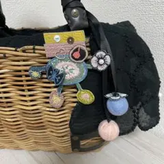 ミナペルホネンハンドメイドブローチ&チャームストラップ＊path de ロボット