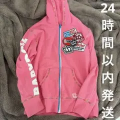 y2k 平成ギャル パーカー ピンク 王冠 ワッペン BABYDOLL ゎのサムネイル