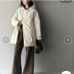 Java オーバーサイズ ダウンジャケット アイボリー