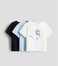 Ｈ＆Ｍ★アナと雪の嬢王 Tシャツ3枚セット プリンセス 半袖 エルサ アナ雪