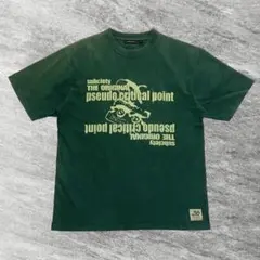 Subciety アーカイブ Tシャツ L 身幅スリム グリーン 両面プリントのサムネイル