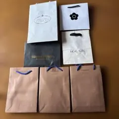 ブランド紙袋7点セット