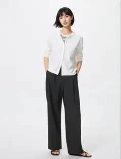 UNIQLO タックワイドパンツ　S