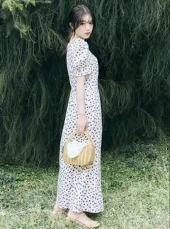 SNIDEL フルーツプリントワンピース IVR チェリー | Mercari