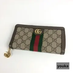 GUCCI グッチ オフディア GGスプリーム シェリーライン 長財布