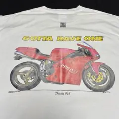 90s USA製　DUCATI ヴィンテージ　Tシャツ XL ドゥカティ　916のサムネイル