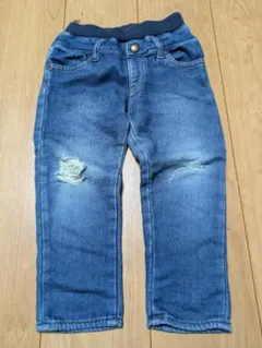 ユニクロ　ダメージ加工 ボトムス　size100