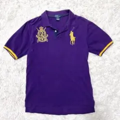 POLORALPH LAURENポロラルフローレン　 ポロシャツビッグポニー紫Ｌ