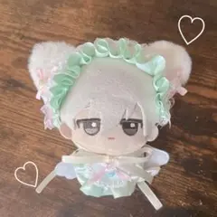 ちびぐるみ　ヘッドドレス　スタイ　天使の羽　セット