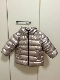 baby GAP フード付きダウンコート 2歳用 シルバーピンク