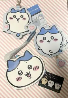 新品 ハチワレ キーケース コインケース パスケース 3点セット