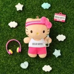 【韓国限定】ハローキティ CUTE RUN ミニマスコットキーホルダー