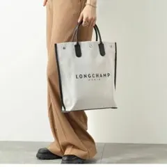 希少！LONGCHAMP ロゴトートバッグ