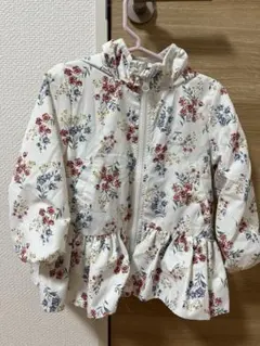 petit main 花柄フリルジャケット 100