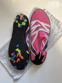 【新品未使用】マリンシューズ水陸両用 アクアシューズ 海川 釣り23.0cm