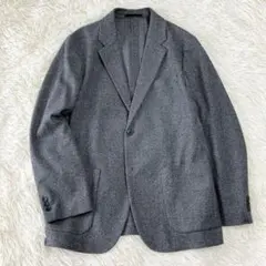 ✨2024モデル✨ユニクロ　ツイード　テーラードジャケット　ヘリンボーン　M