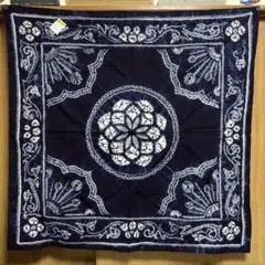 ❣美品　藍楽布クロス（本藍染）U100 100×100cm 綿　☝˃̵͈̑ᴗ˂̵͈̑❤