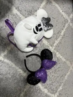 ミニーマウス カチューシャとバッグ セット