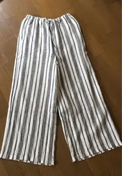 アーバンリサーチ 麻レーヨン ストライプパンツ