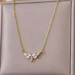 高貴✨ゴールドネックレス czダイヤモンド ラグジュアリー 可憐 煌びやか 優雅