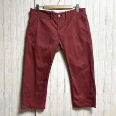 リーバイス クロップドパンツ チノパン ボルドー ワインレッドのサムネイル