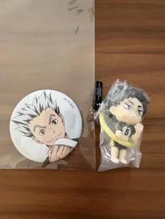 ハイキュー 木兎光太郎 バッジ 赤葦京治 マスコット 2個セット