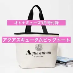 オトナミューズ3月号付録　アクアスキュータムビッグトート