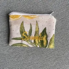 Sorrento レモン柄ポーチ（イタリア）