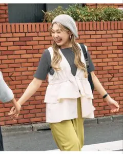 LEPSIM ギャザー2WAYベスト　ゆきは企画