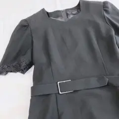 大きめ 13号 XL ブラックフォーマル ワンピース 高級礼服 東京ソワール