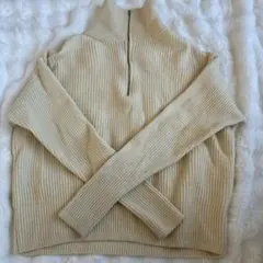 SLOBE iENA アイボリー　ハイネックセーター