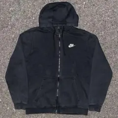 青タグ 00s Nike フルジップパーカー 鬼フェード y2k 短丈 定番