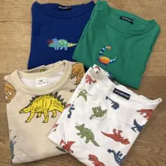 Moujonjon 恐竜柄 長袖シャツ 120cm 他　4枚セット売り