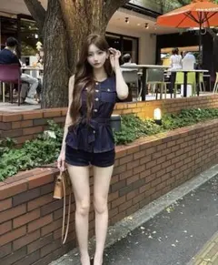 glance tokyo ‪‪❤︎‬ ‬ ゴールドバックルベルトベストセットアップ