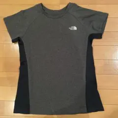 THE NORTH FACE アウトドア Tシャツ グレー/ブラック Mサイズ