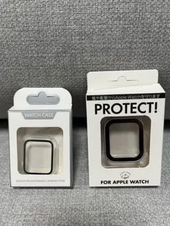 アップルウォッチスマートカバー　40mm クリア　マットシルバー